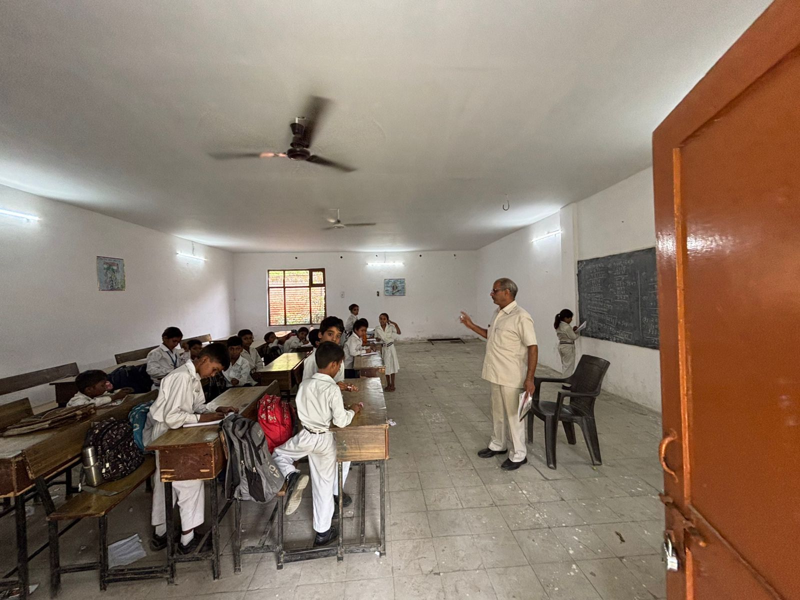 bright new classroom